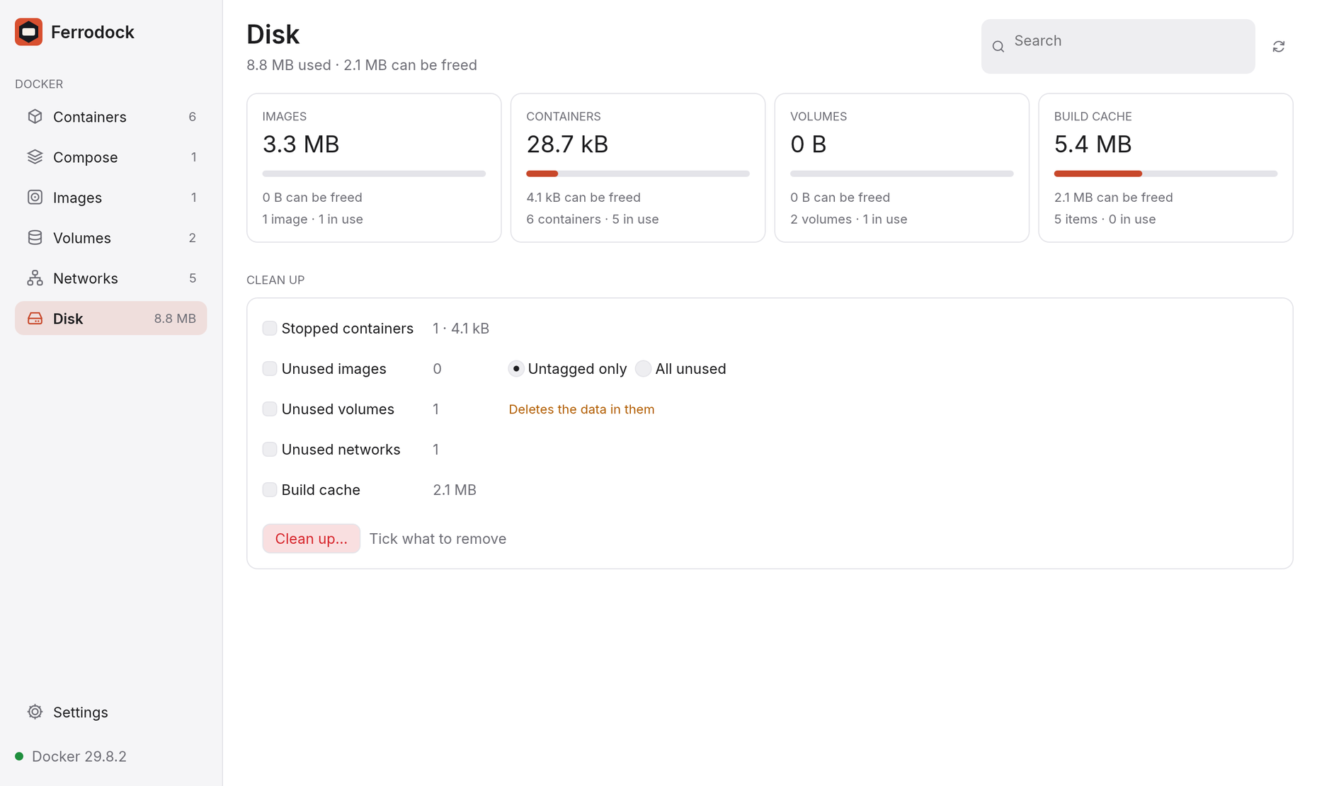 The Disk page